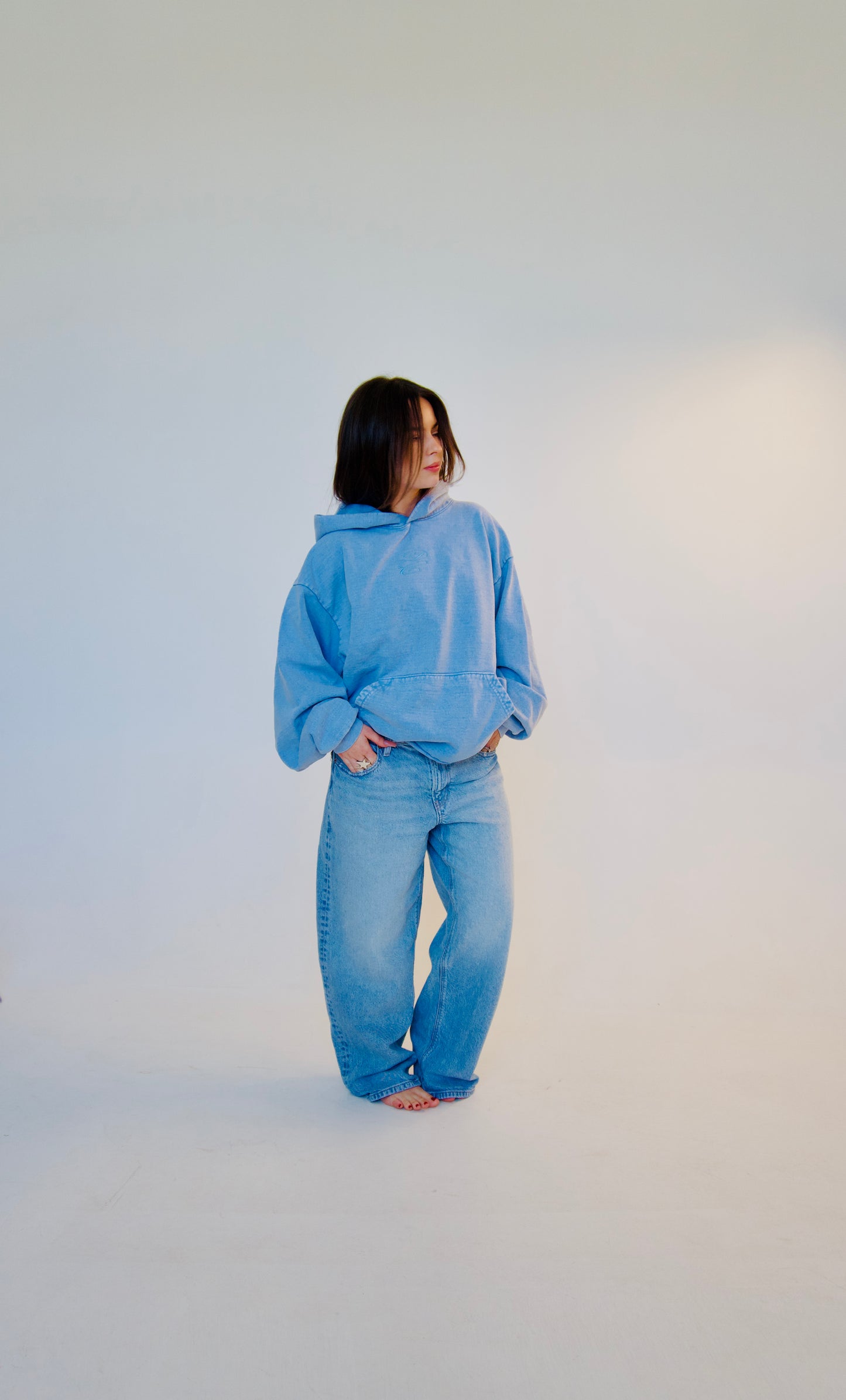 BABY BLUE DESIGN&CONNECT HOODIE