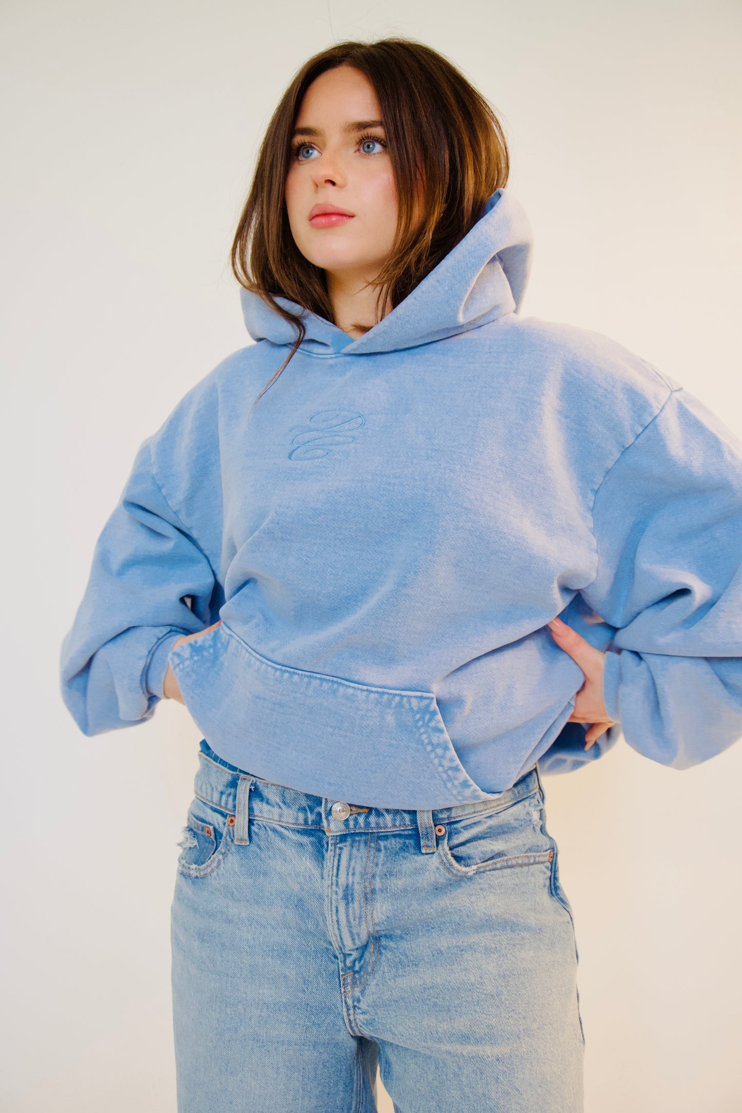 BABY BLUE DESIGN&CONNECT HOODIE